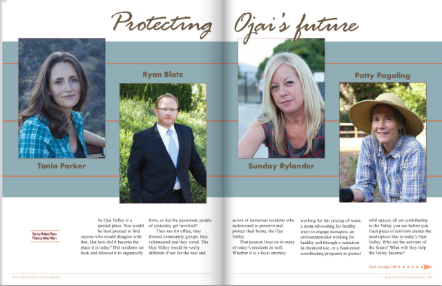 Ojai Visitors Guide Fall 2015 pg 144-145 Protecting Ojai's Future
